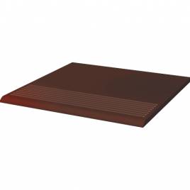 Клінкерна сходинка проста рифлена Cloud Brown 300х300х11 Paradyz