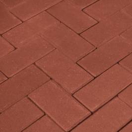 Тротуарная клинкерная брусчатка Penter Rot 200x100x52