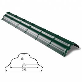 Конек Omega большой RAL 011 PURMAT 0,5 мм