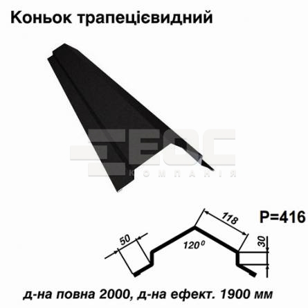 Коньок трапецієвидний RAL 033 PEMA 0,5 мм