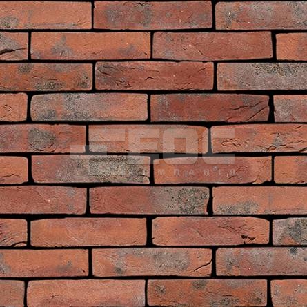 Фасадная плитка ручной формовки 309 Carmine GS DF 210x20x65
