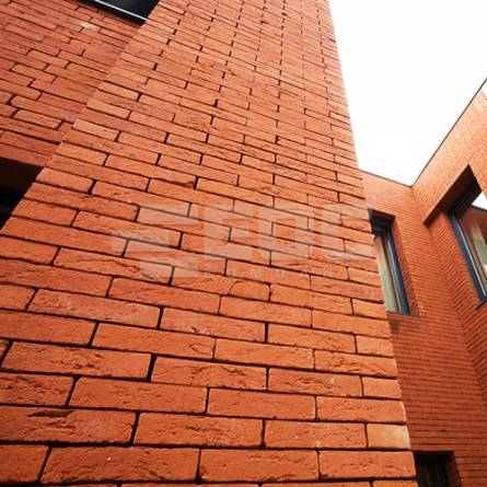 Фасадная плитка ручной формовки 11 Terra Rood DF 210x20x65