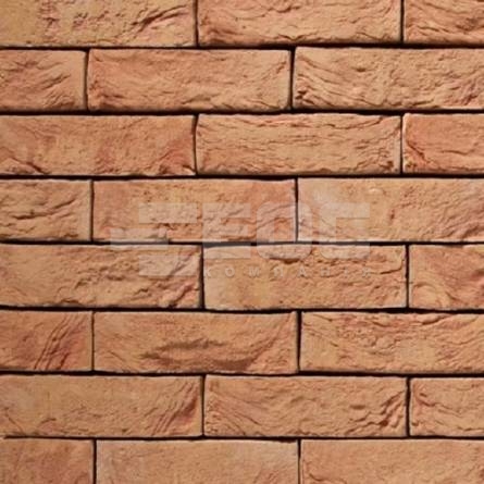 Фасадная плитка ручной формовки 6 Rose DF 210x20x65