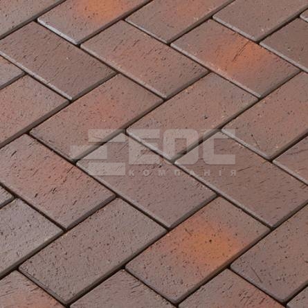 Тротуарная клинкерная брусчатка Calau 200x100x52