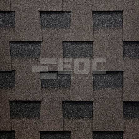 Бітумна черепиця Sim Shingle EFFECT каштан купити в Києві - EOS. Фото, ціна, продаж