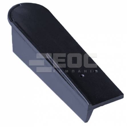 Бічна ліва керамічна черепиця Braas Опал синювато чорна глазурована
