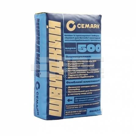 Цемент M-500 Cemark ПЦ ІІ/А-Ш-500, 25 кг швидкий купити в Києві. Фото, ціна, продаж - ЕОС