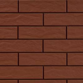 Клинкерная фасадная плитка Cerrad Burgund рустикальная 245х65х7