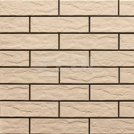 Клинкерная фасадная плитка Krem рустикальная 245х65х7