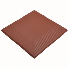 Клінкерна кутова сходинка Cerrad гладка Rot 300x300x11