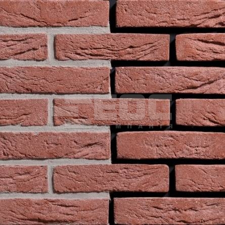Фасадная плитка ручной формовки Donkerood WF 210x20x50