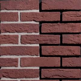 Фасадная плитка ручной формовки Klassiek Rood DF 215x20x65