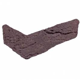 Кутова плитка ручного формування Aubergine DF 215/100х65х20