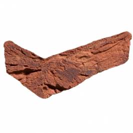 Кутова плитка ручного формування Limburgs Oranje Bont DF 215/100х65х20