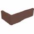 Угловая плитка ручной формовки Rood Bruin Genuaceerd DF 215/100х65х20  