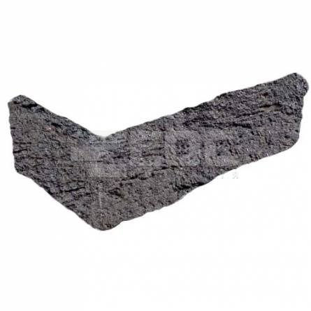 Угловая плитка ручной формовки Zwart Bezaagseld WF 210/100х50х20
