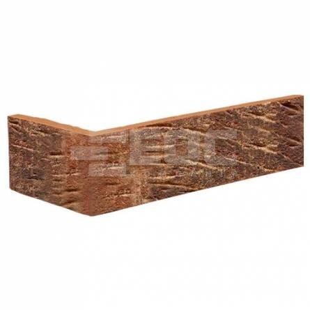 Угловая клинкерная фасадная плитка R658 WDF14 215/100х65х14 Feldhaus Klinker