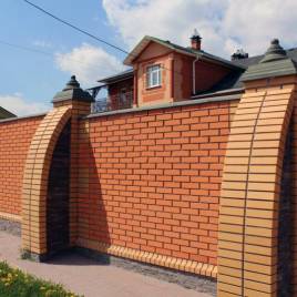 Лицьова цегла Жовта та Персикова
