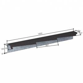 Кожух ветровой доски левый 368 Dark Silver