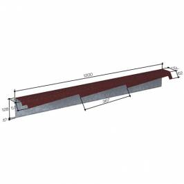 Кожух вітрової дошки правий 368 Burgundy