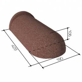 Круглый конек конечный 190 Cedar