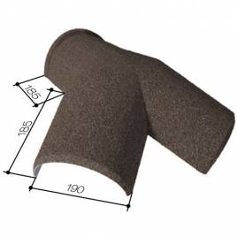Тройник коньковый 190 30-45 Chestnut