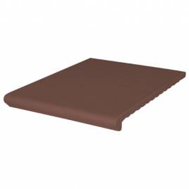 Клінкерна сходинка венеціанська гладка Natural Brown 330х245х14