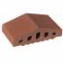 Профільна цегла для огорожі 01 Ruby-Red 180/120х100х58