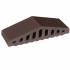Профільна цегла для огорожі 03 Natural Brown 310/250х100х78