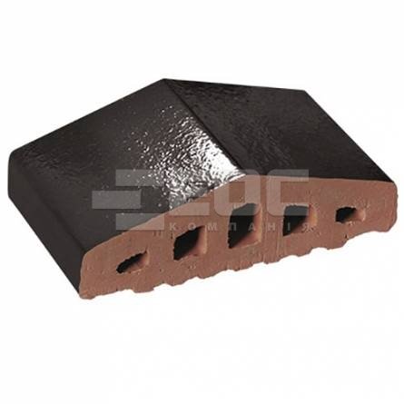 Профільна цегла для огорожі 17 Onyx Black 180/120х100х58