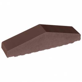 Профильный кирпич для ограждений полнотелый 03 Natural Brown 310/250х65х78 