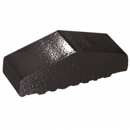 Профильный кирпич для ограждений полнотелый 17 Onyx Black 180/120х65х58