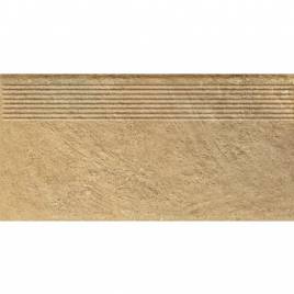 Клінкерна сходинка матова рифлена структурна Eremite Beige 300х600х8,5 Paradyz