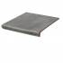 Клинкерная ступень с капиносом простая Paradyz Mattone Sabbia Grafit 300х330х38