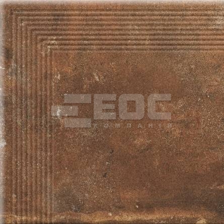Клинкерная угловая ступень Cerrad Piatto Red 300x300x9