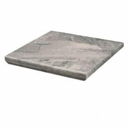 Клинкерная угловая ступень с капиносом Paradyz Mattone Pietra Grafit 330х330х38