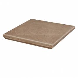Клінкерна кутова сходинка з капіносом Paradyz Mattone Sabbia Brown 330х330х38