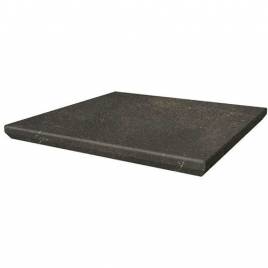 Клинкерная угловая ступень с капиносом Scandiano Brown 330х330х38 Paradyz