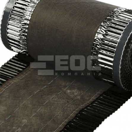 Коньковая вентиляционная лента Vent-Roll 390 RAL 9005