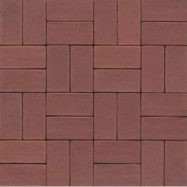 Тротуарная клинкерная брусчатка 03 Naturrot 200x65x52