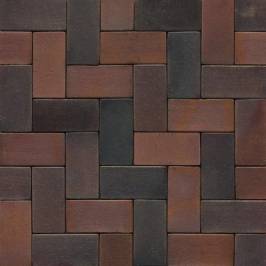 Тротуарная клинкерная брусчатка 04S Rotbraun Bunt Spezial 200x100x52