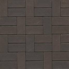 Тротуарная клинкерная брусчатка 05 Eisenschmelz Schwarzbraun 200x100x40