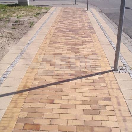 Тротуарная клинкерная брусчатка 06 Hellbraun Bunt 240x55x52