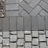 Тротуарная клинкерная брусчатка 15 Schwarz Bunt Edelglanz 200x100x52