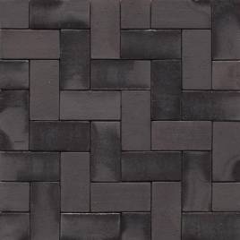 Тротуарна клінкерна бруківка 15 Schwarz Bunt Edelglanz 200x100x40 