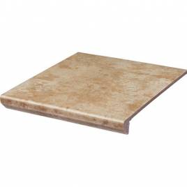 Клинкерная ступень с капиносом простая Ilario Beige 300х330х38 Paradyz