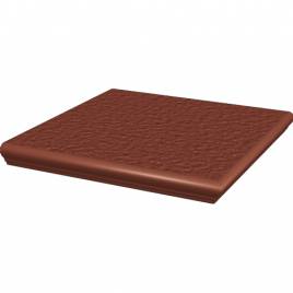 Клінкерна кутова сходинка з капіносом Natural Rosa Duro 330х330х38 Paradyz