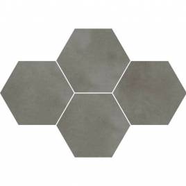 Керамогранітна плитка Stargres Town Grey Mosaik Hexagon Rect 283x408x10