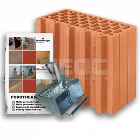 Керамический блок Porotherm 30 1/2 Profi