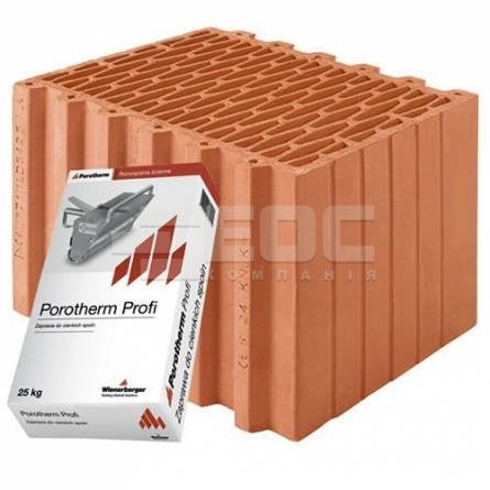 Керамічний блок Porotherm 38 Profi